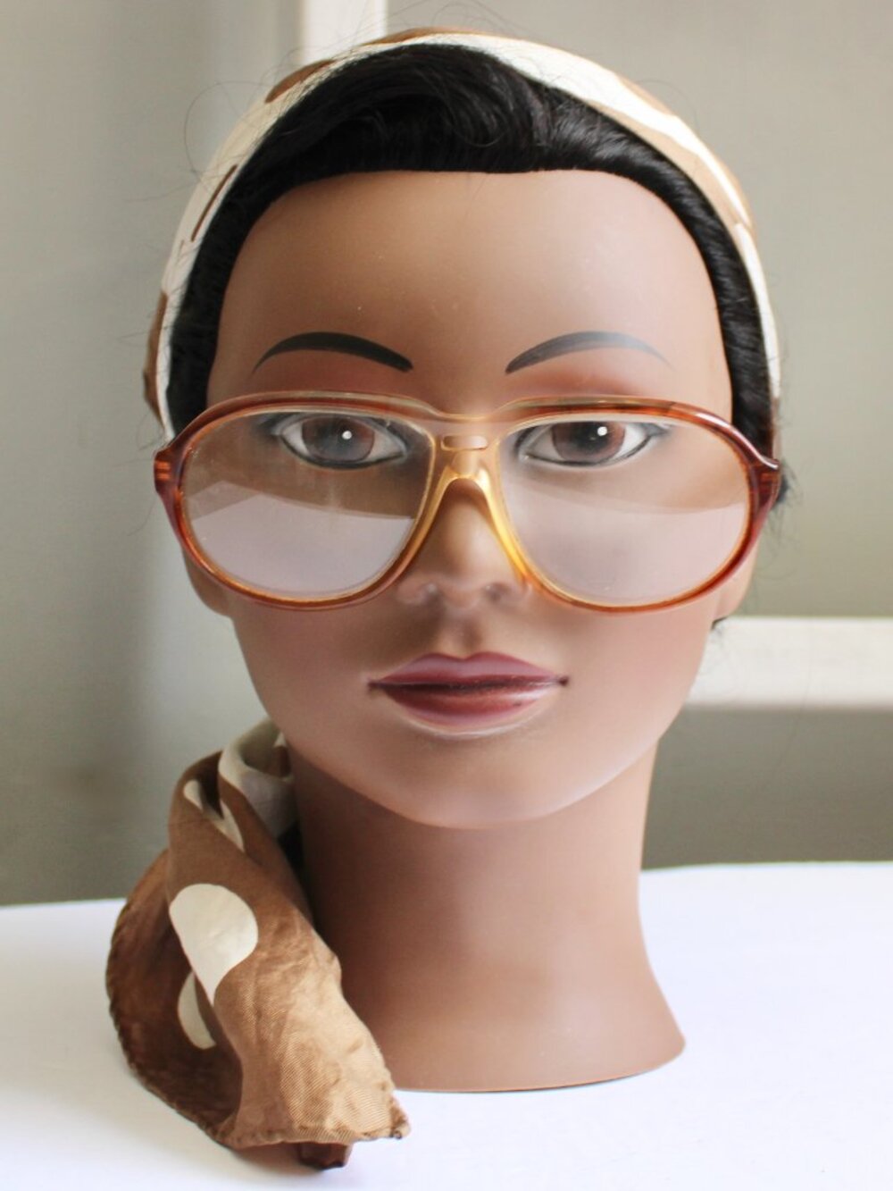 Brillen Vintage 70s 80s Auburn Aviator Eyeglasses Frames 5 1/2 - 140 Unisex